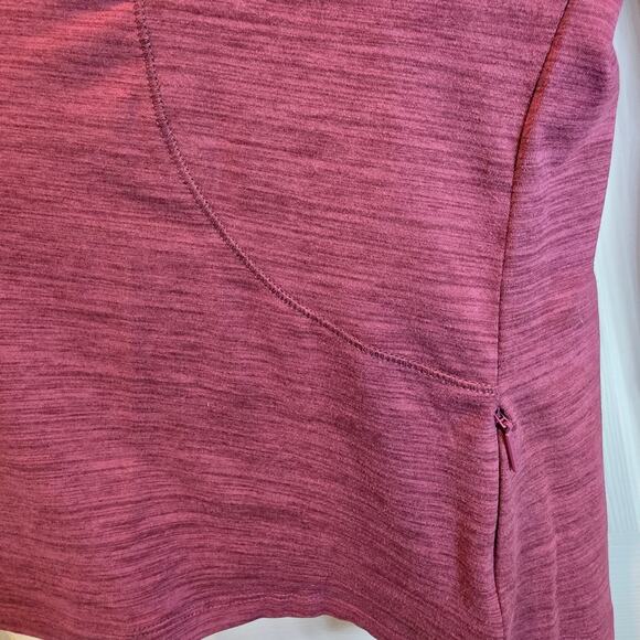 Spyder Active Shirt Long Sleeve Tee Womens Sz XL Red Heather Athletic - Picture 6 of 14